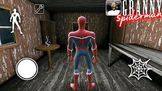 Escaping as SpiderMan in Granny's Old House | Sewer Escape | grandpa granny horror game definition