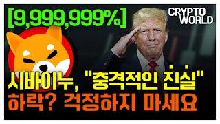 [9,999,999%] 시바이누, "충격적인 진실" 하락? 걱정하지 마세요 #시바이누코인 #시바이누호재 #코인추천 #코인전망 #급등코인