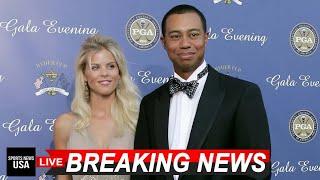 Tiger Woods, ex-wife Elin Nordegren share hug following golf tournament