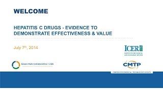 GPC-ICER Web Conference:  Hepatitis C Drugs – Evidence to Demonstrate Effectiveness and Value
