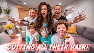 Cutting ALL my boys hair at home | Mom of 6