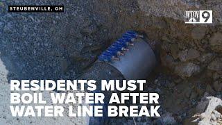 WATER BOIL ADVISORY: Steubenville residents must boil water after major line break