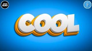 How To Make Cool 3D Text Effect In Pixellab | Professional 3D Text Design