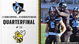 #7 Johns Hopkins vs. #8 Randolph-Macon Highlights | D3 Football Quarterfinals 2023