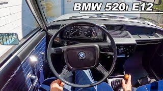 1975 BMW E12 520i - First Generation 5 Series POV Drive (Binaural Audio)