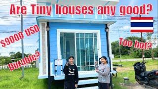 320,000 baht tiny house. A look at the construction of tiny prefabricated houses in Thailand.