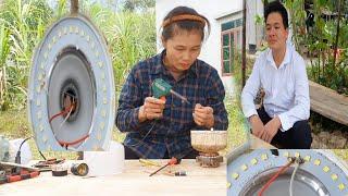 Light bulb repair' is extremely simple - a single mother's way of making money.Sương thảo nguyên