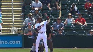 INSANE SPRING TRAINING BAT FLIP!! Tim Beckham bat flips to the moon after massive homer