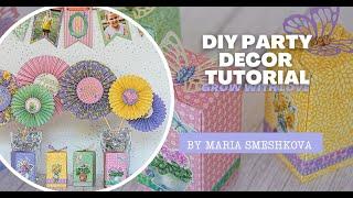 DIY Party Decor Tutorial: Gift Boxes, Cupcake Toppers, and Birthday Banner