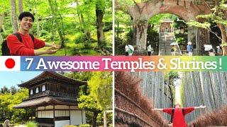 【Temples and Shrines in Kyoto】7 Japanese Temples and Shrines Tour!