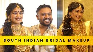 വീണ്ടും അട്ടപ്പാടിയിൽ നിന്ന് ഒരു സുന്ദരി Bride | South India Bridal Makeup | Vikas Vks Makeup Artist