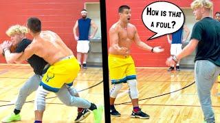 Trash Talker Gets PISSED & EXPOSED! 5v5 Basketball!