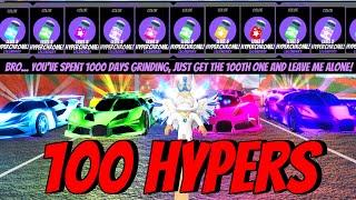 GETTING 100 OG HYPERCHROMES DURING *1000* DAYS OF GRIND IN ROBLOX JAILBREAK!