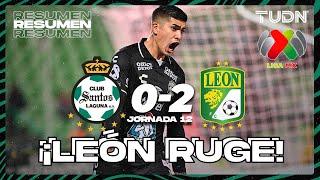 Resumen y goles | Santos 0-2 León | AP2023-J12 | Liga Mx | TUDN?