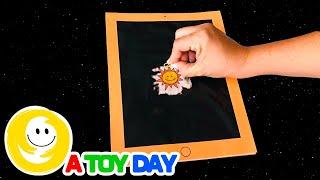 DIY  Antistress Tablet with Planets | How to make a kids fidget toy to learn Solar System Planets