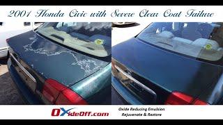 Honda Civic with Faded and Oxidized Paint and Clear Coat Failure