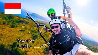 First Time Paragliding in Lombok, Indonesia  (Scared of Heights)