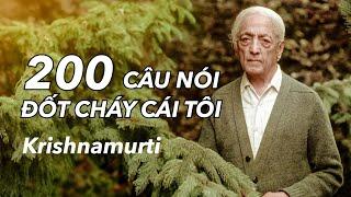 200 câu nói ĐỐT CHÁY CÁI TÔI của Krishnamurti