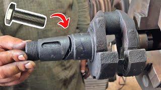 The Way This Skilled Man Fixed A Broken Crank Without Welding Is A Very Remarkable Process