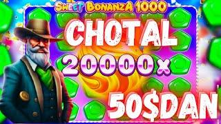 HAMMAGA CHOTAL Sweet Bonanza x1000 Sirini Topdim PART4