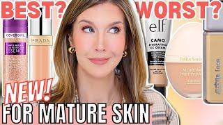 5 BEST & WORST New Foundations for Mature Skin 2024 | Foundation Roundup