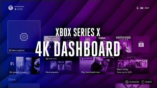 Xbox Series X 4K dashboard