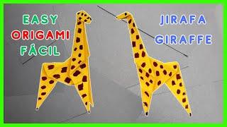 How to make a paper giraffe - Origami