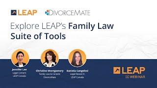 LEAP Webinar: Explore LEAP's Family Law Suite of Tools