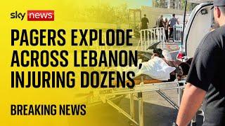 BREAKING: Pagers explode across Lebanon, injuring dozens of people including Hezbollah members