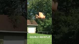 FirstPerson to do a DoubleBackflip?...... #backflip #doublebackflip #flips