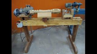 Como fazer um torno caseiro aprenda em 20 minutos! How to make a homemade lathe learn in 20 minutes!