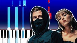 Alan Walker & Sasha Alex Sloan - Hero (Piano Tutorial)