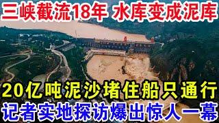 三峡截流18年水库变成泥库，20亿吨泥沙堵住船只通行，记者实地探访爆出惊人一幕