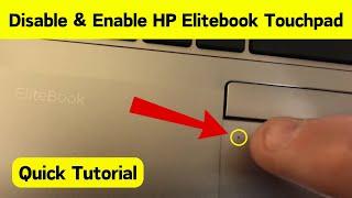Enable And Disable HP EliteBook Touchpad | Disabling Touchpad On HP Laptops (Simple & Quick Way)