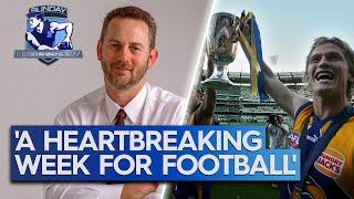 TJ's heartfelt tribute to Robert Walls and Adam Selwood as the game mourns - Sunday Footy Show