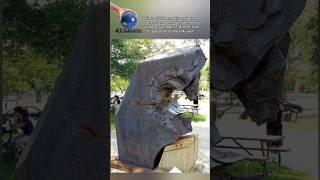 26 inches thick armor from a Japanese Yamato class battleship, pierced by a US Navy 16 inch gun