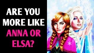 ARE YOU MORE LIKE ANNA OR ELSA? DISNEY PRINCESS QUIZ Personality Test - Pick One Magic Quiz