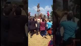 Africa  and witch craft, ho is this guy levitating ,Amazing!