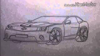 Как нарисовать Chevrolet Camaro