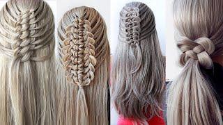  11 Braids | From EASY to COMPLICATED HALF UP  Hairstyles Tutorial  Hairstyle Transformations