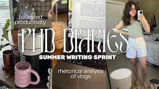 SUMMER WRITING SPRINT: steady dissertation progress + finding a sustainable writing rhythm