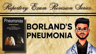 Borlands Pneumonia | Repertory Exam Revision Series | Notes | #homeopathy #repertory | Study with me