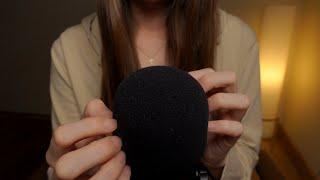 ASMR | 8 Hours Slow Mic Scratching and soft blowing for Sleep, Rain Sounds  (No Talking)