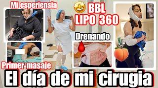 EL DIA DE LA CIRUGIACIRUGIA BBL & LIPO 360  LE MUESTRO TODO DRENANDO LIQUIDOS🩸PRIMER MASAJE‍️