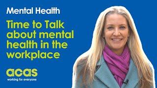 Time to talk about mental health at work