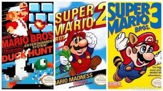 Super Mario Bros 1, 2, Lost Levels and 3. Yoshi's Island!