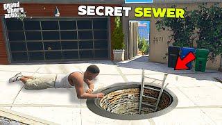 Franklin Opened Secret Sewer Door Near His House in GTA 5 !