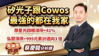 中視【價值型投資】20240912#蔡慶龍：矽光子跟Cowos 最強的都在我家華星光四根漲停+41%弘塑漲停+995元累計邁向3 倍#中視 #中視新聞 #蔡慶龍 #價值型投資 #摩爾證券投顧