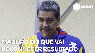 Nicolás Maduro diz que vai reconhecer resultado das eleições na Venezuela