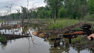 Beaver Hunting with a Bat ... Ballista Bat Pistol Crossbow